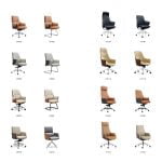 كراسي جلد متنوعه عالية الجوده