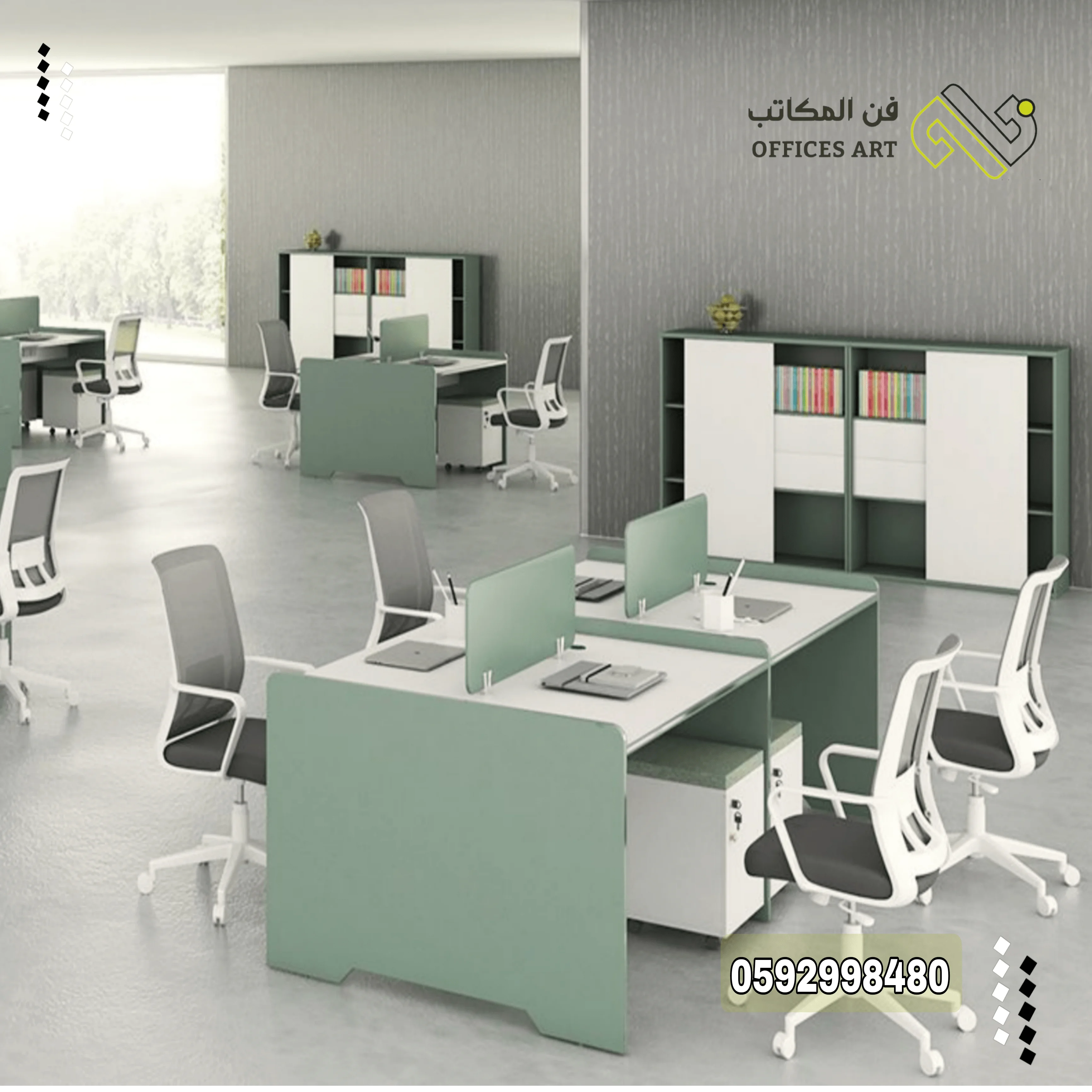 وحدات عمل مكتبيه مشتركه وحدات العمل محطات العمل المكتبيه وورك ستيشن بارتشن مكتبي 